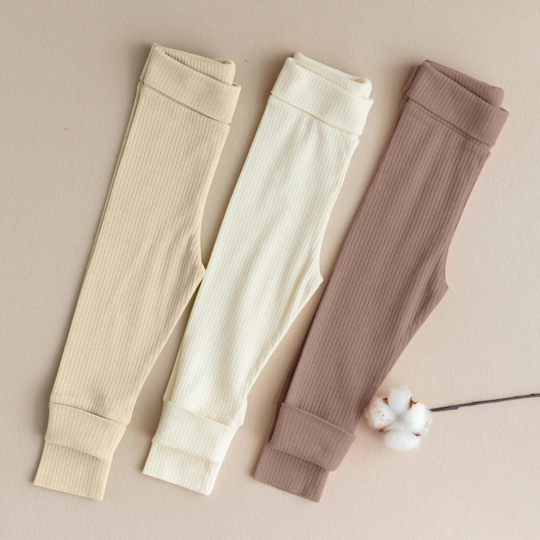 Belle mitwachsende Hose - 3er-Pack Natur