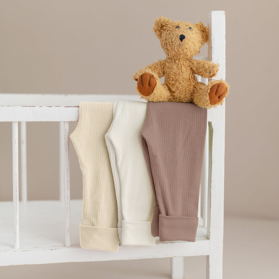 Belle mitwachsende Hose - 3er-Pack Natur