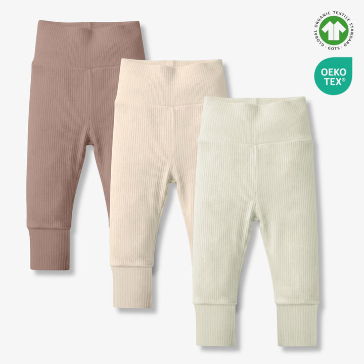 Belle mitwachsende Hose - 3er-Pack Natur