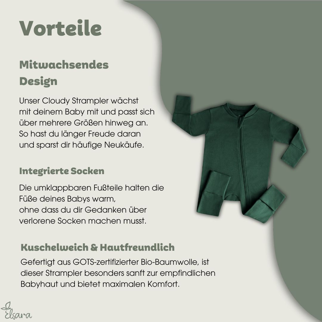 Cloudy Schlafanzug - Forest Green