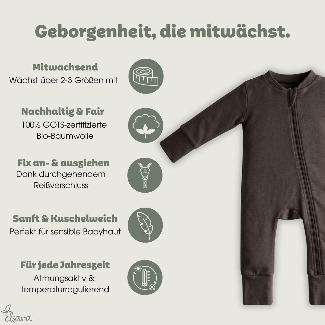 Cloudy Schlafanzug - Kakao