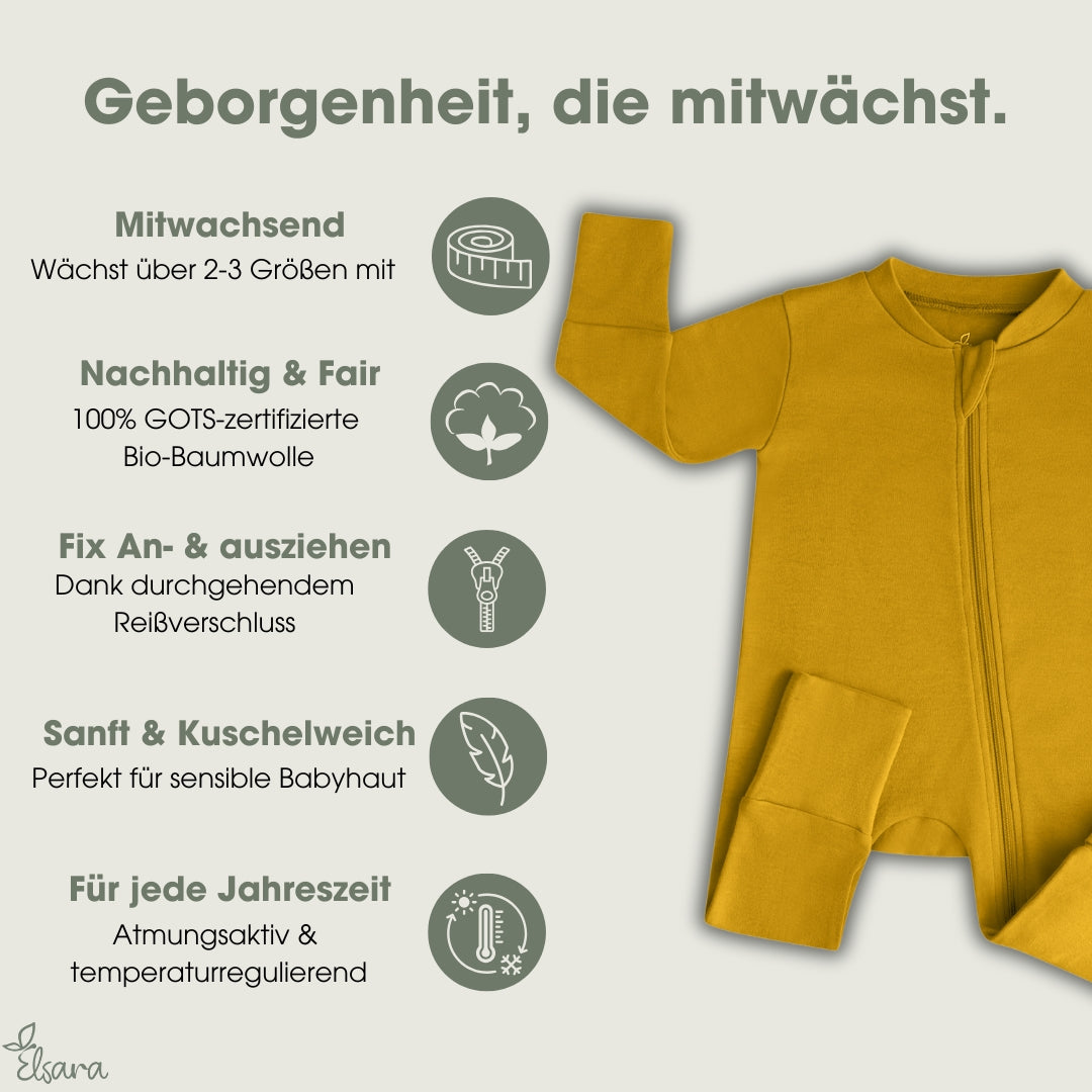 Cloudy Schlafanzug - Ochre