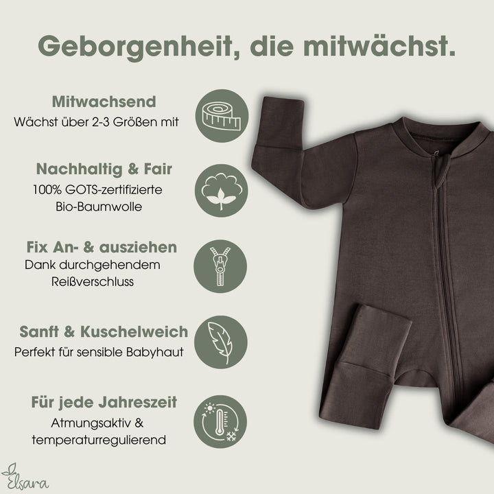 Cloudy Schlafanzug - Kakao