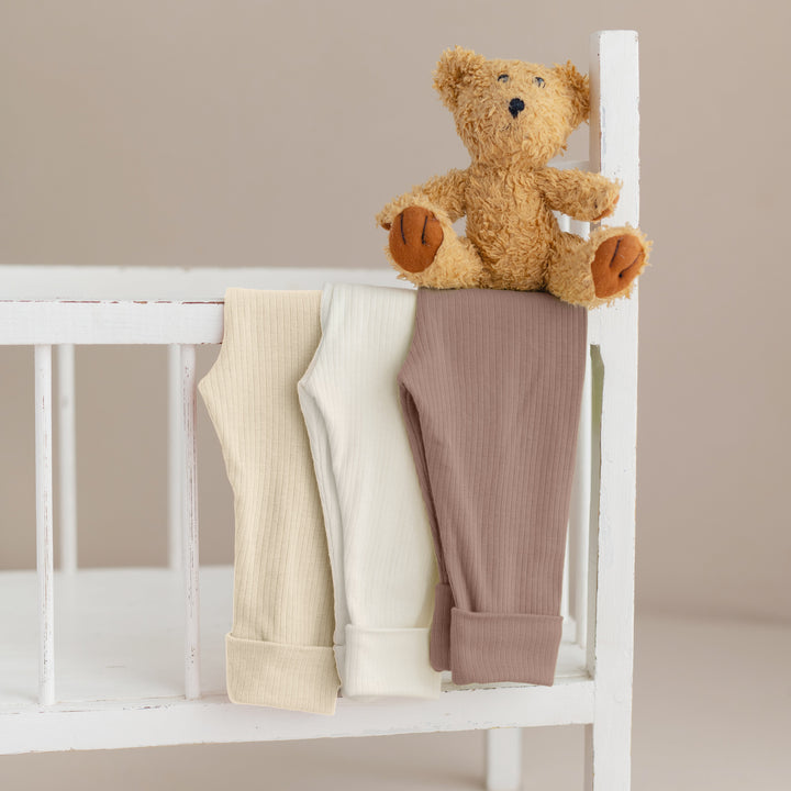 Belle mitwachsende Hose - 3er-Pack Natur